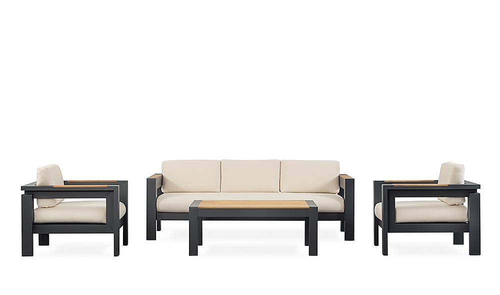 Rosalina Antrasit Bahçe Koltuk Takımı Bahçe Oturma Grubu