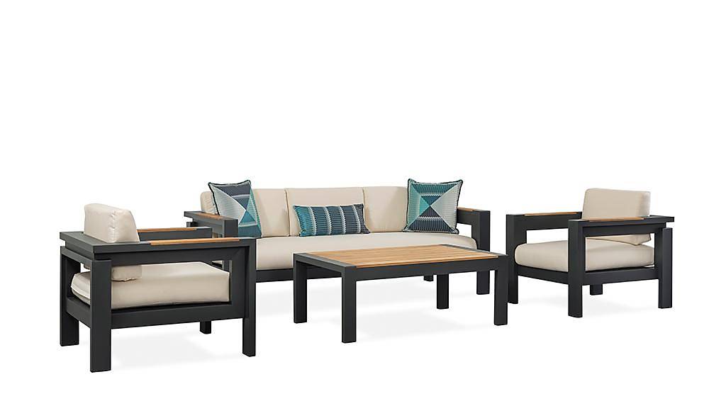 Rosalina Antrasit Bahçe Koltuk Takımı Bahçe Oturma Grubu