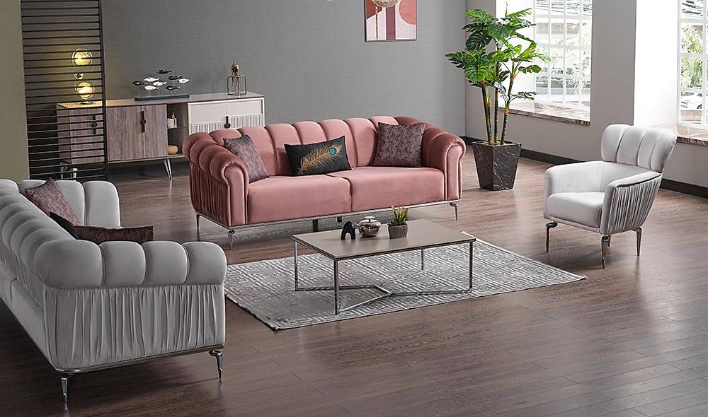 Capris Salon Takımı Metal Kasa Koltuk Takımı