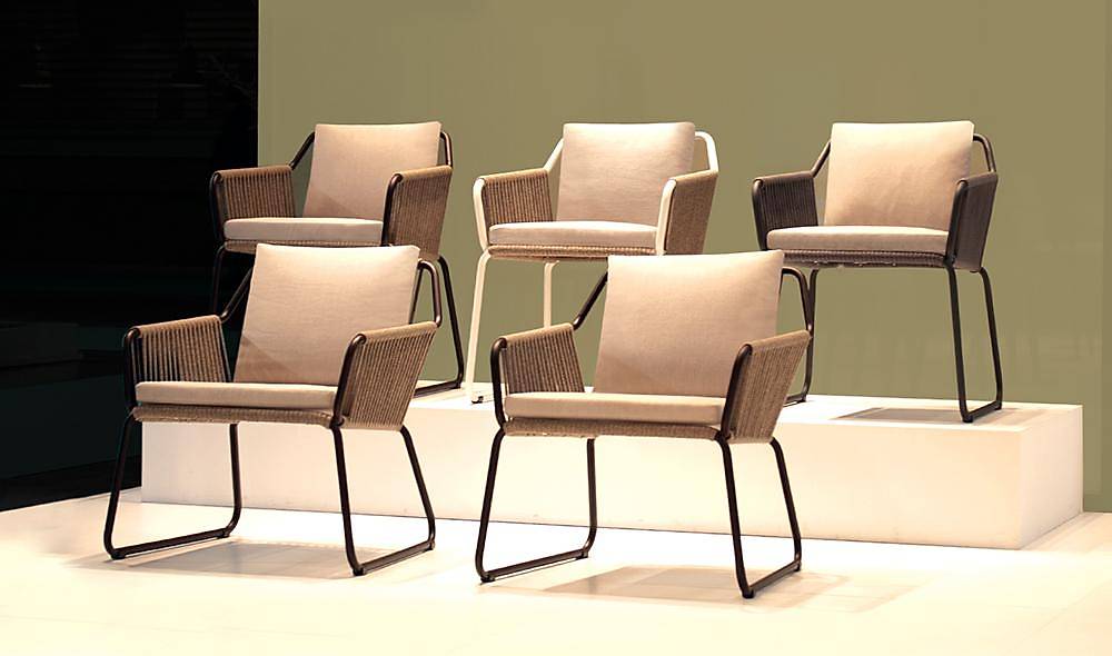 Riva K İkili ve Puflu Sandalye Bahçe Mobilyası