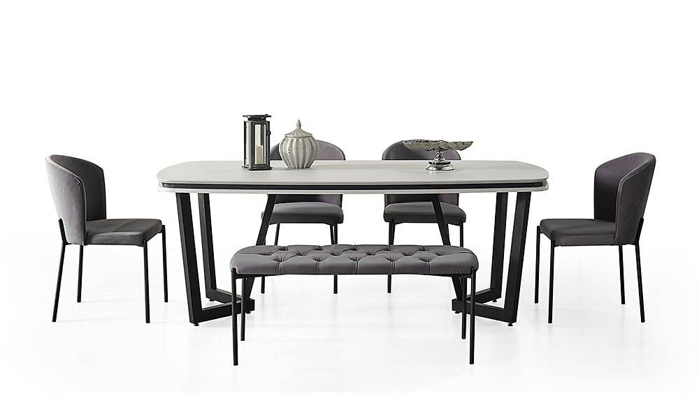 Mood Gri Yemek Masası Takımı Yemek Masası Takımı