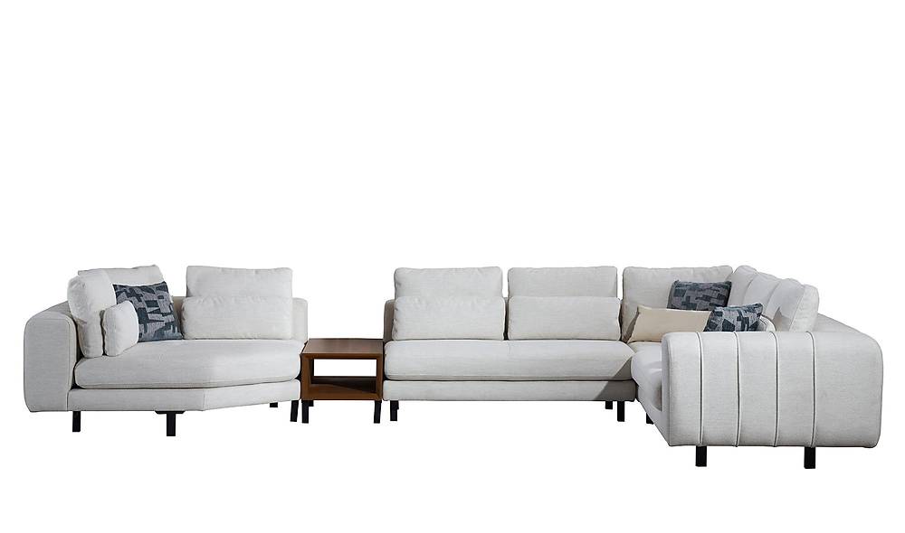 David Krem Köşe Takımı Köşe Koltuk