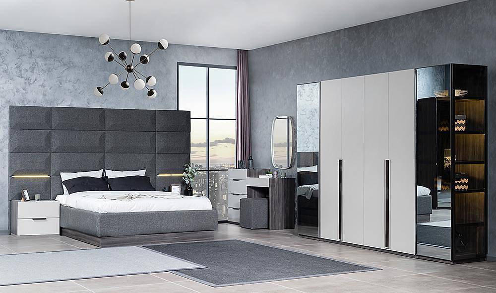 Cardea Bazalı Yatak Odası - Fanus Cam Kapaklı Yatak Odası