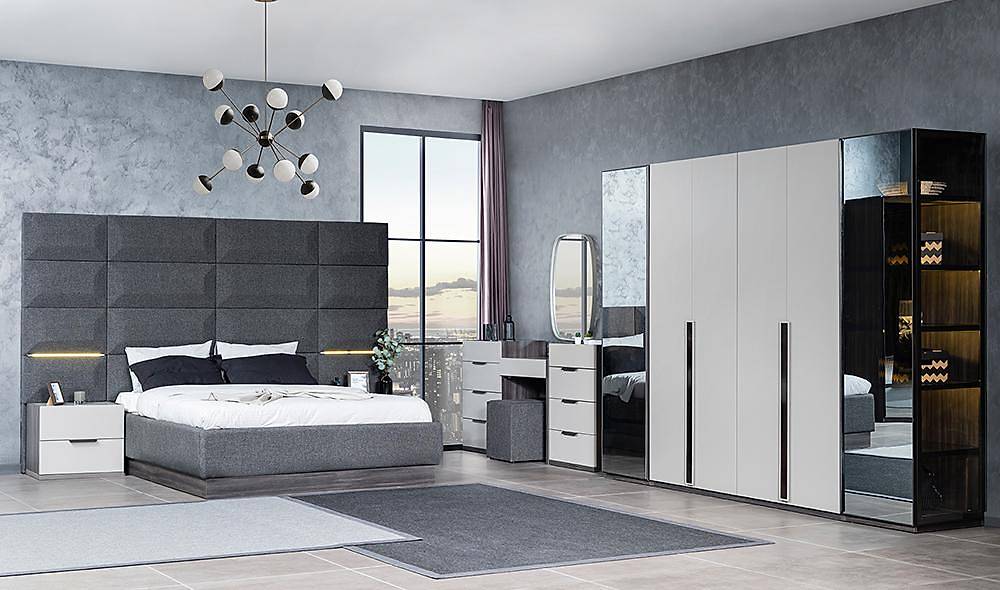 Cardea Bazalı Yatak Odası - Fanus Cam Kapaklı Yatak Odası