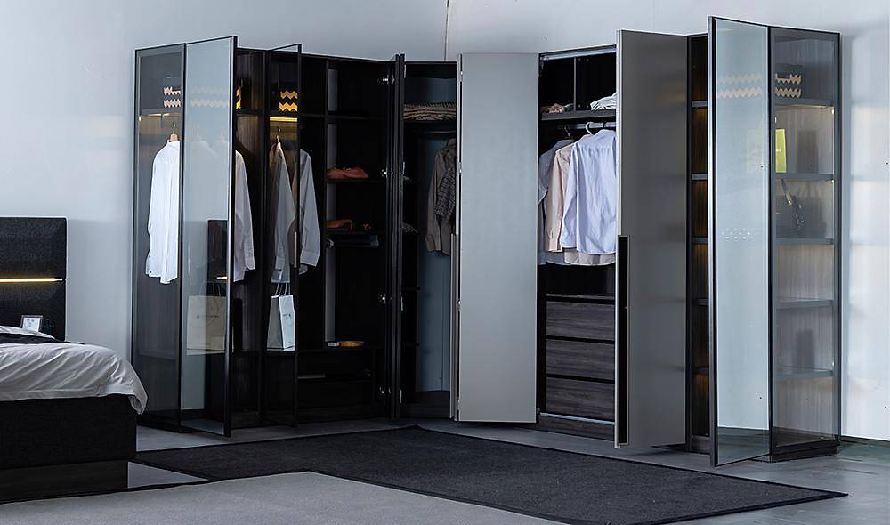 Cardea Köşe Gardolap  Kapaklı Gardırop