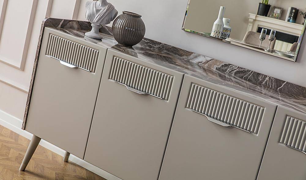 Argemon Yemek Odası - Gri Yemek Odası