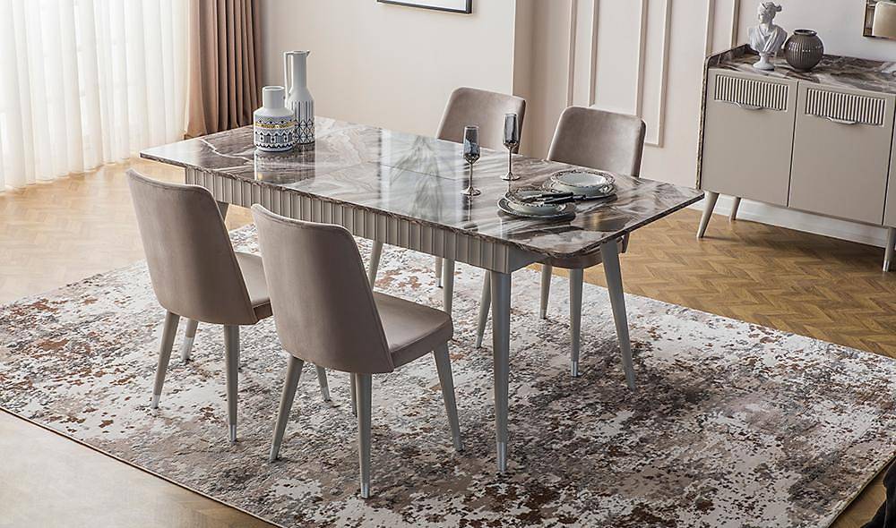 Argemon Yemek Odası - Gri Yemek Odası