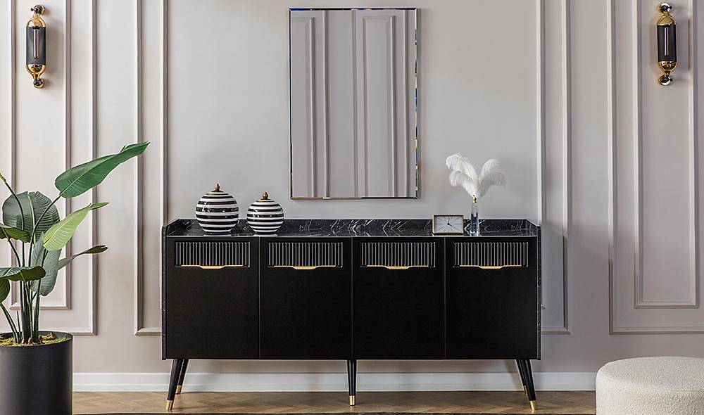 Argemon Yemek Odası - Siyah Yemek Odası