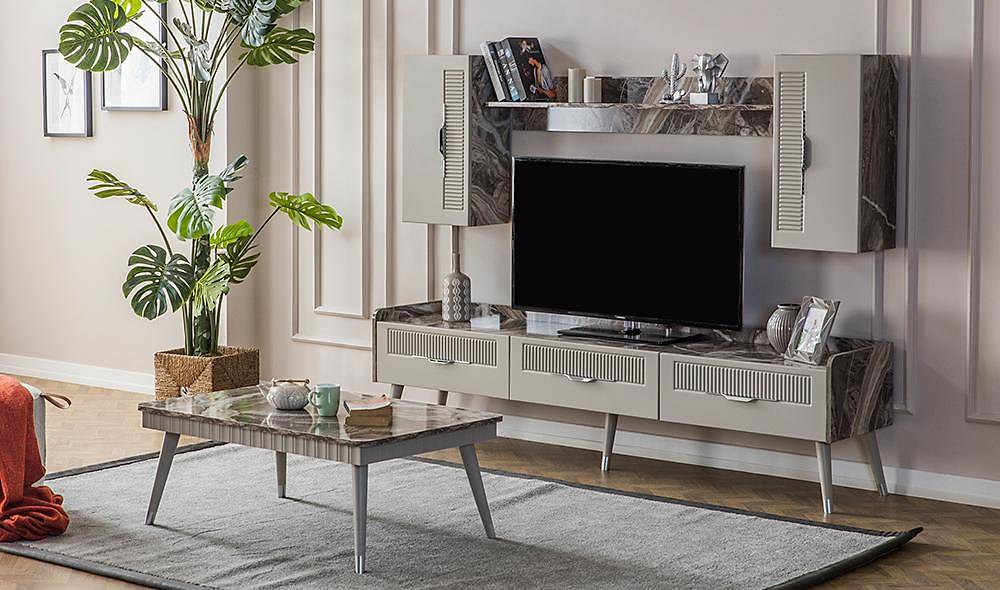 Argemon Tv Ünitesi - Gri TV Ünitesi