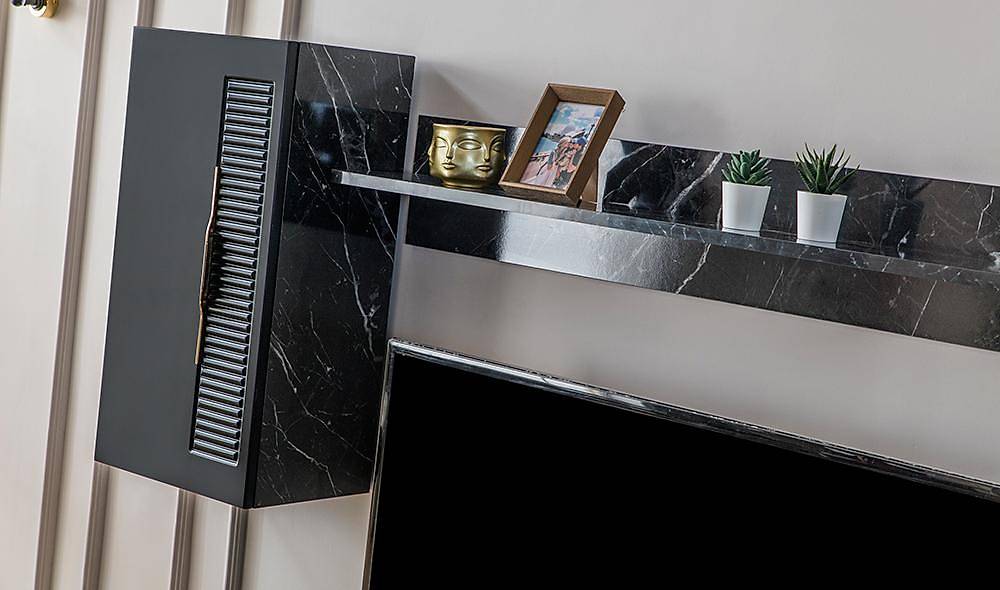 Argemon Tv Ünitesi - Siyah TV Ünitesi