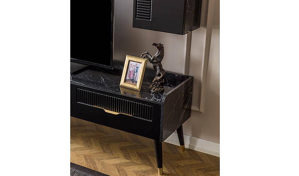 Argemon Tv Ünitesi - Siyah TV Ünitesi