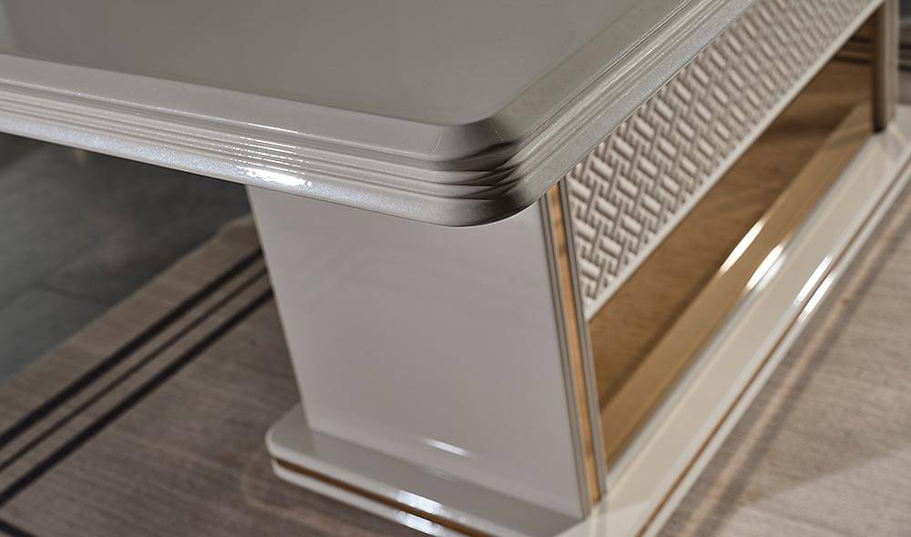 Tiana Yemek Masası Takımı - Gold Yemek Masası Takımı