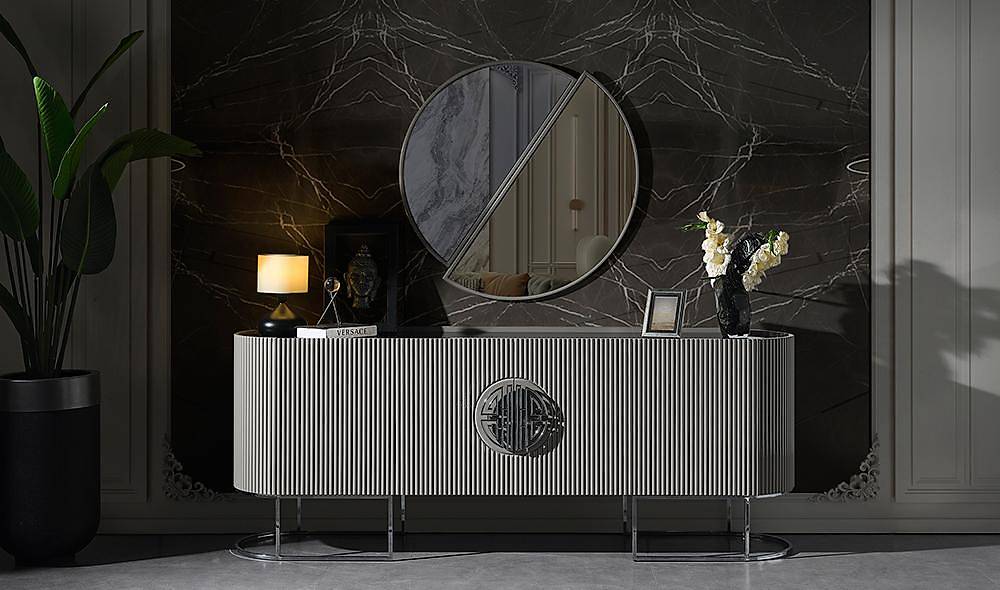 Crown Yemek Odası - Gri Yemek Odası