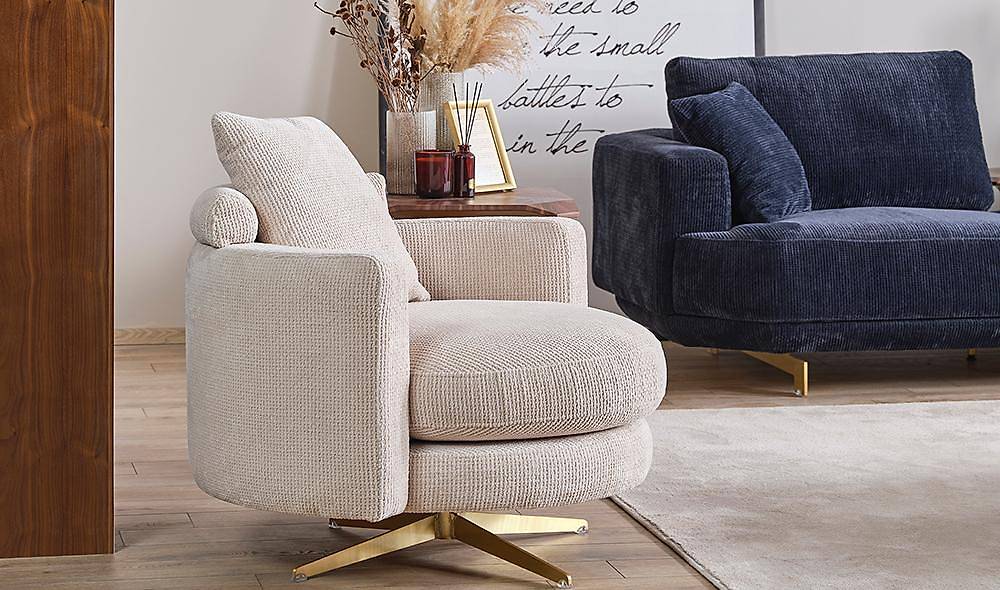 Blomberg Koltuk Takımı - Krem Koltuk Takımı