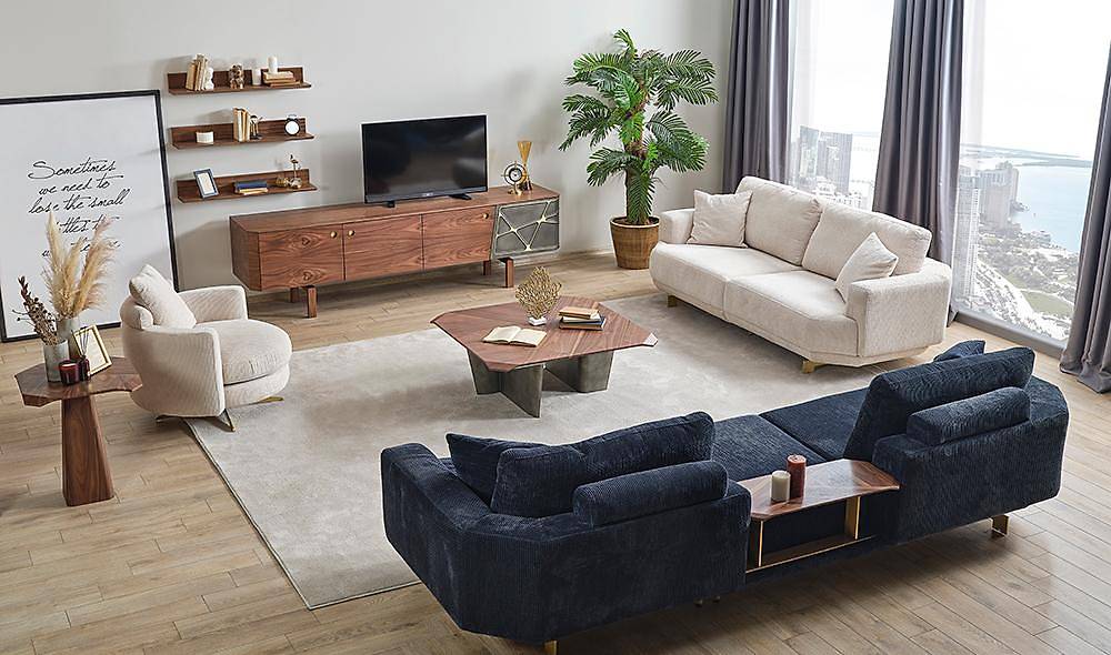 Blomberg Koltuk Takımı - Krem Koltuk Takımı