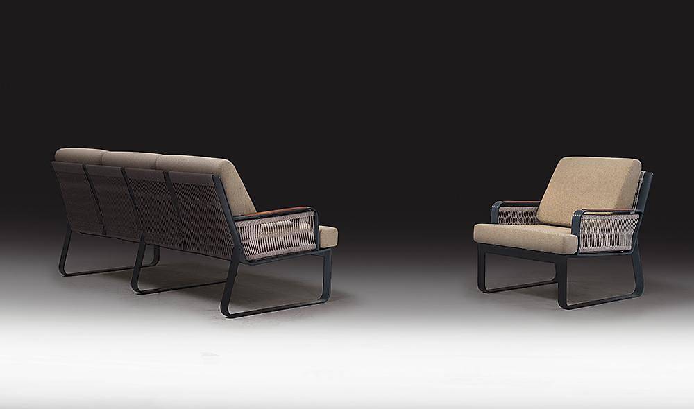 Arven Bahçe Koltuk Takımı Bej - Antrasit Bahçe Oturma Grubu