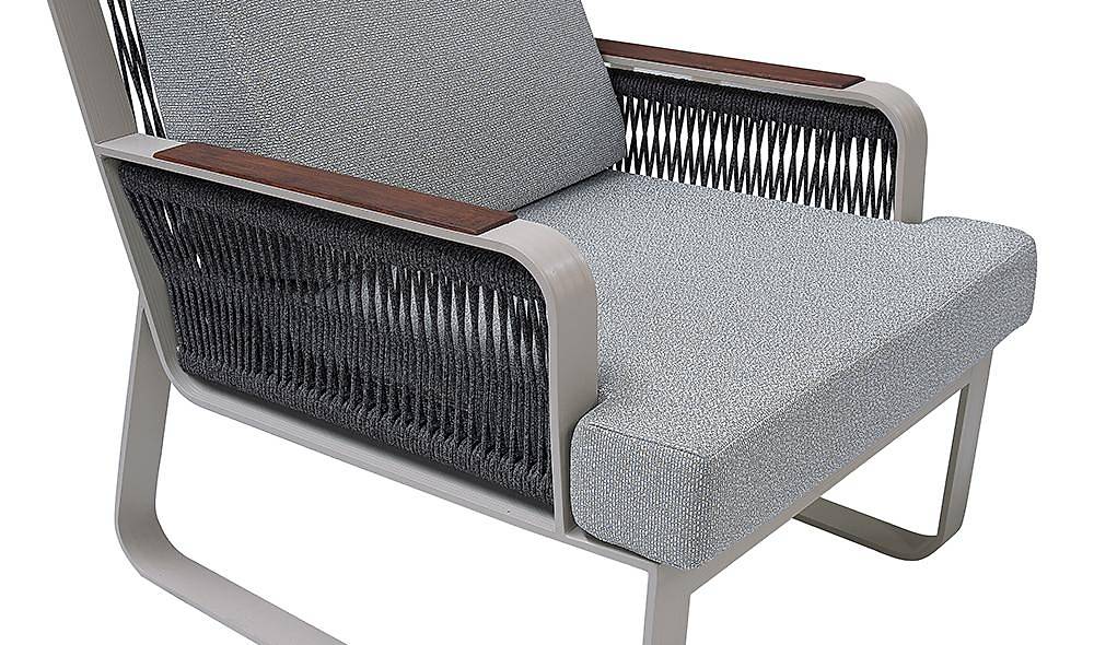 Arven Bahçe Koltuk Takımı - Gri Antrasit Bahçe Oturma Grubu