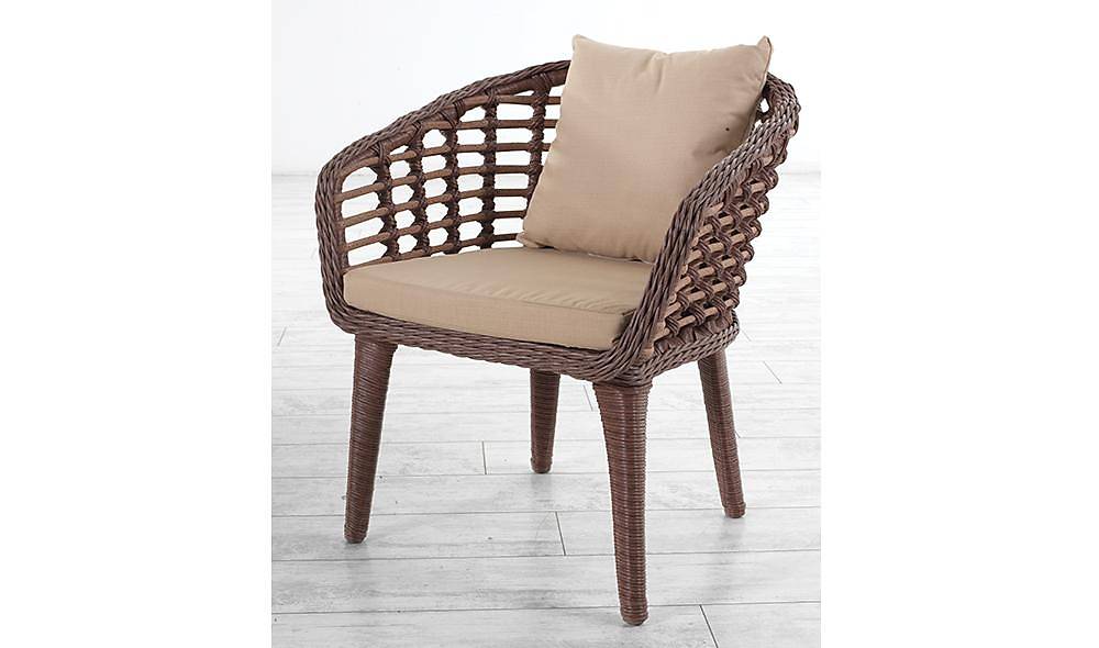 Domino Bahçe Masa Takımı - Kahve Füme Bahçe Masa Takımı