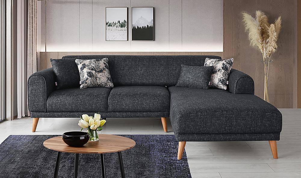 Jessica Köşe Takımı - Antrasit Köşe Koltuk