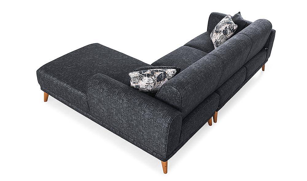 Jessica Köşe Takımı - Antrasit Köşe Koltuk