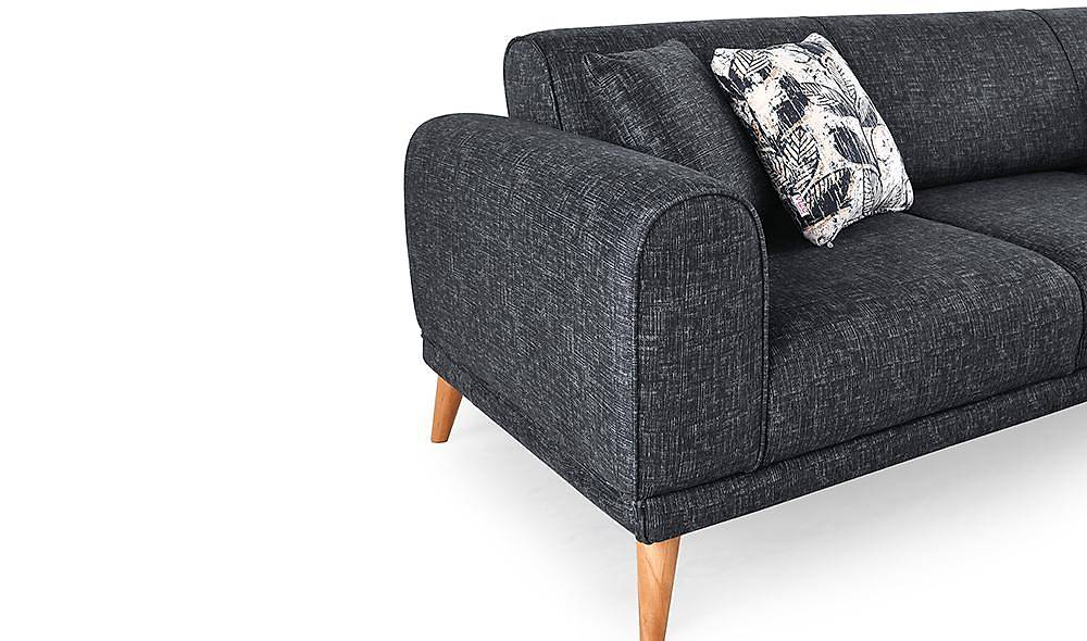 Jessica Köşe Takımı - Antrasit Köşe Koltuk