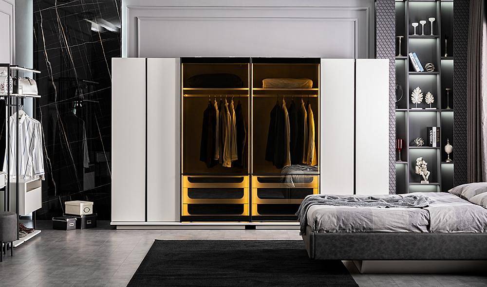 Asus Bazalı Yatak Odası - 5 Kapılı Yatak Odası