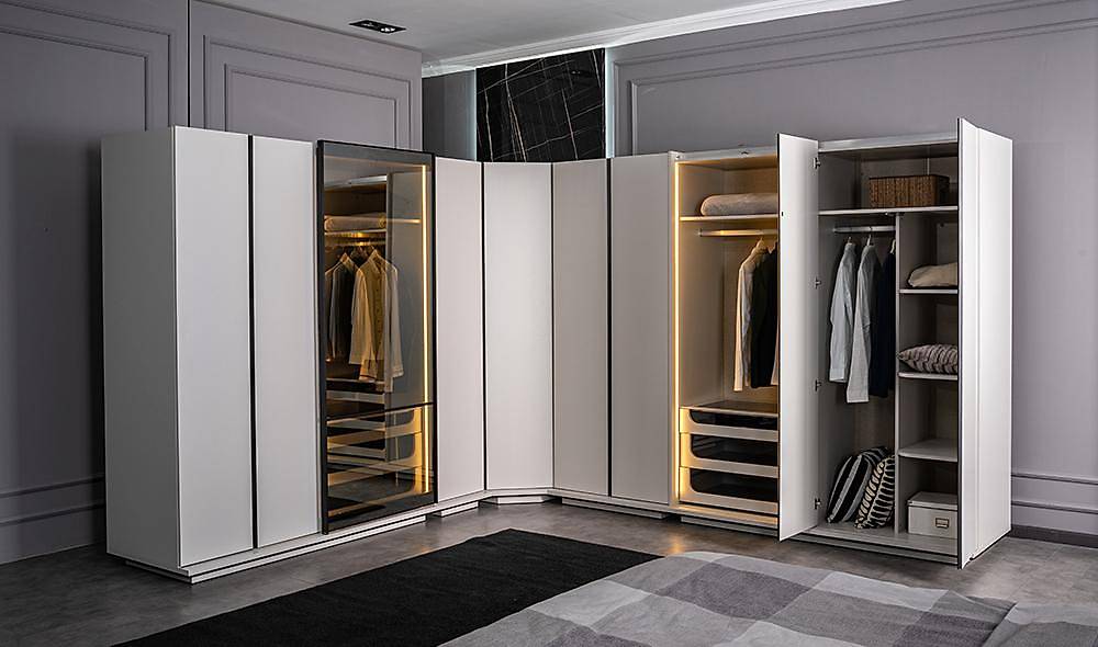 Asus Köşe Gardrop Köşe Dolap