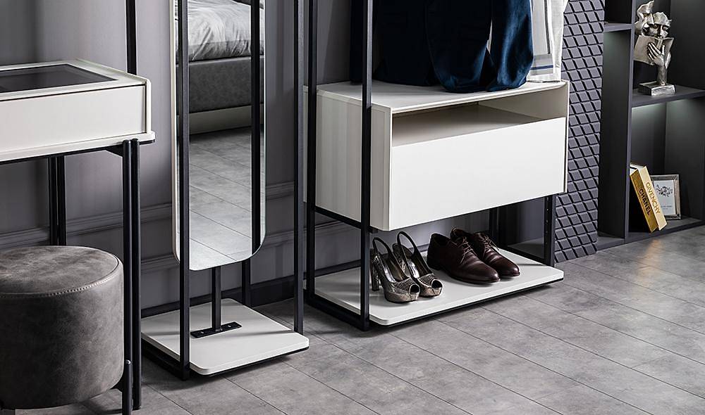 Asus Aynalı Askılık Vestiyer Portmanto