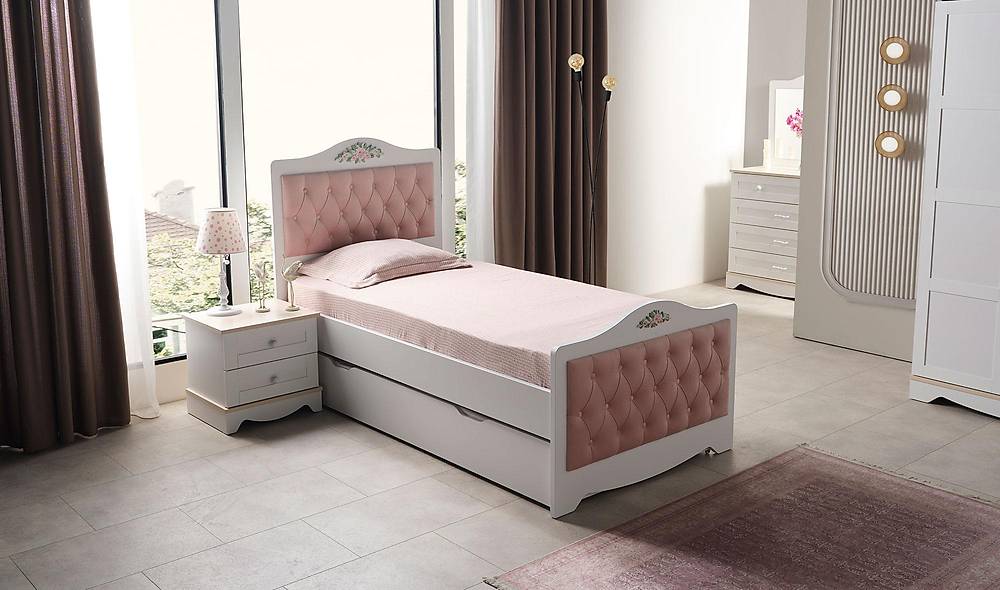 Pink Genç Odası - 4 Kapılı Genç Odası