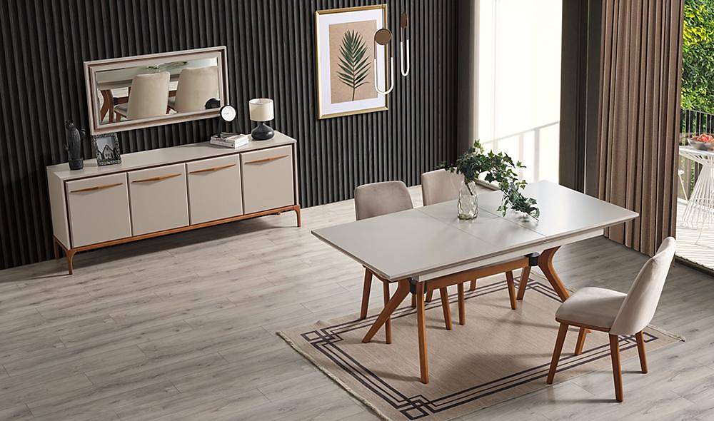 Bağdat Yemek Odası - Bej Yemek Odası