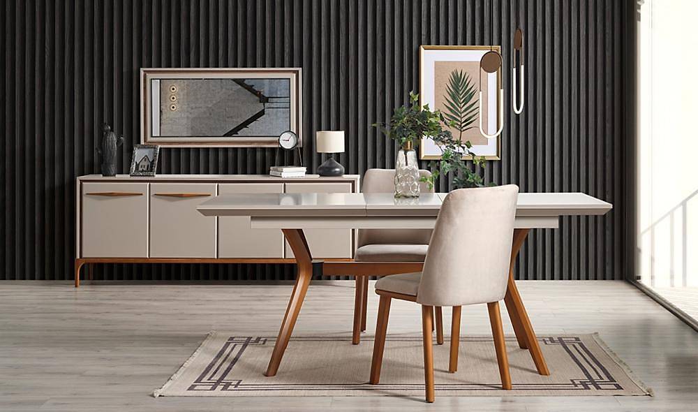 Bağdat Yemek Odası - Bej Yemek Odası