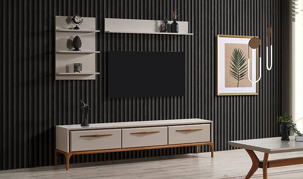 Bağdat Tv Ünitesi - Bej TV Ünitesi