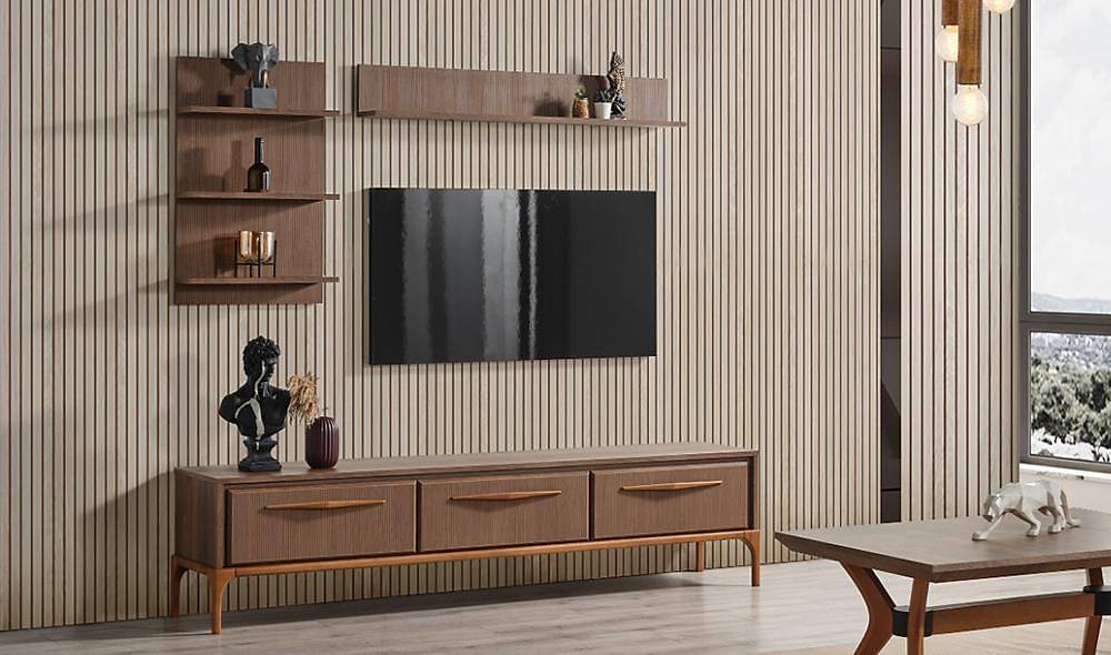 Bağdat Tv Ünitesi - Ceviz TV Ünitesi