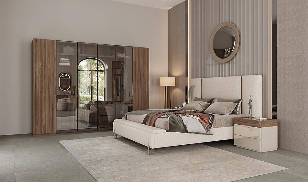 Ring Bazalı Yatak Odası Yatak Odası