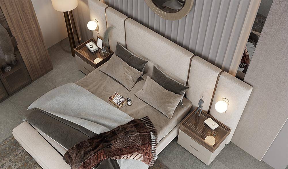 Ring Bazalı Yatak Odası Yatak Odası