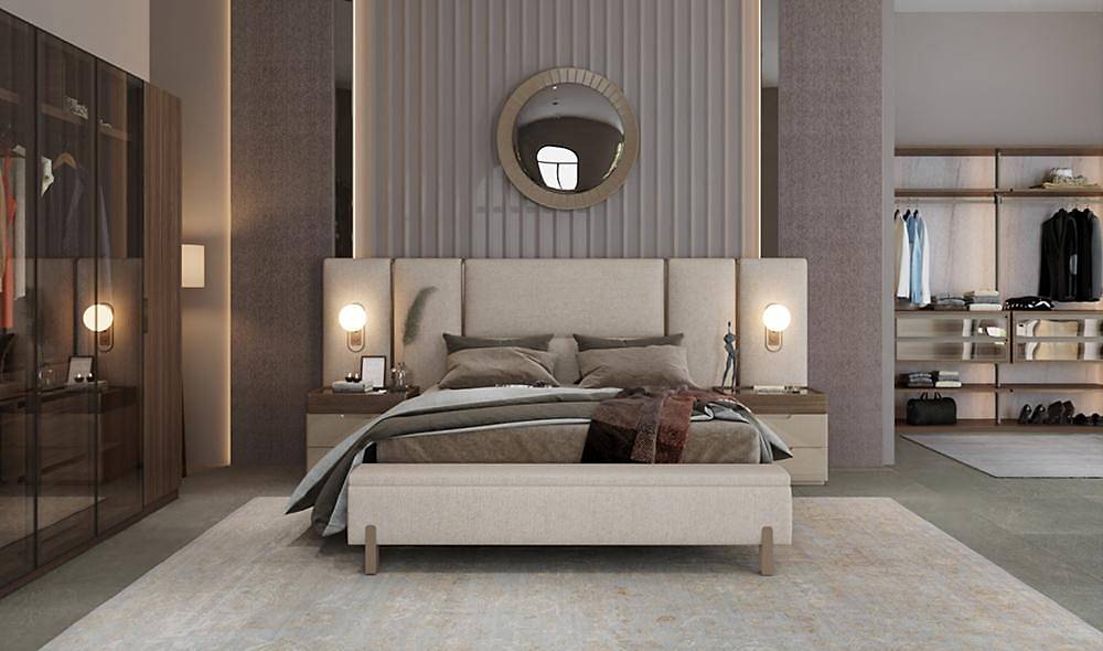 Ring Bazalı Yatak Odası Yatak Odası