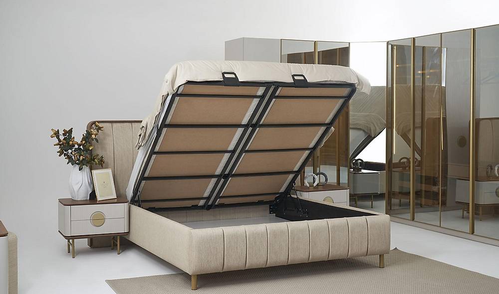 Artut Bazalı Yatak Odası - Köşe Dolaplı Giyinme Odası