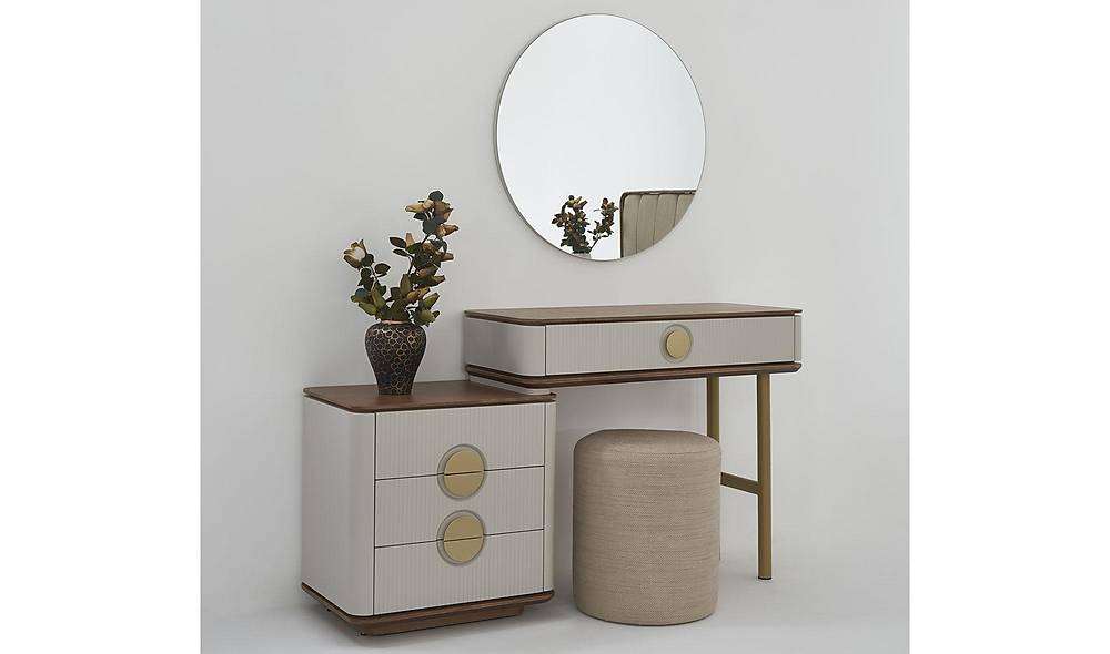 Artut Bazalı Yatak Odası - Köşe Dolaplı Giyinme Odası