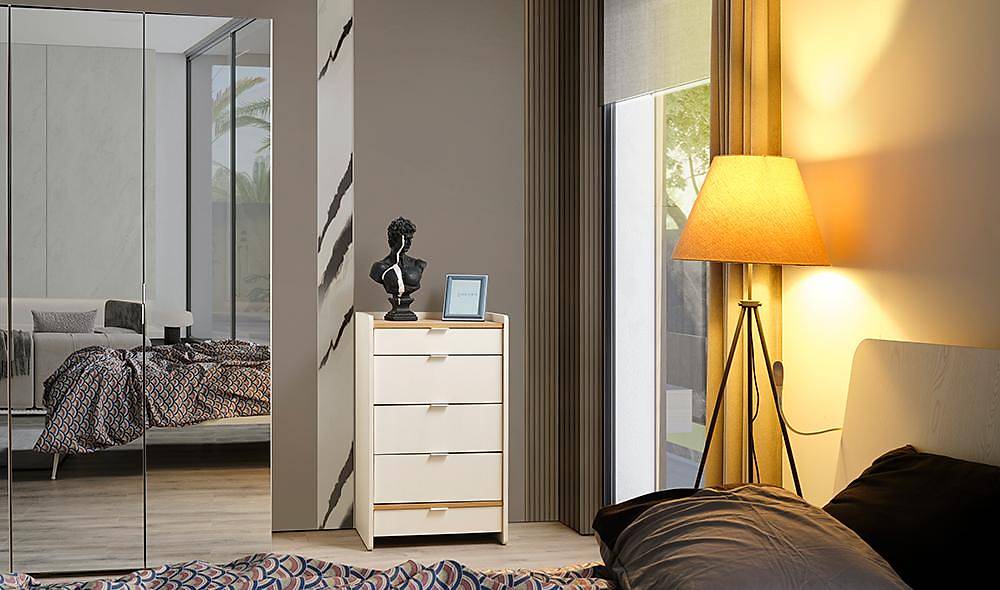 Moderno Genç Odası - 5 Kapılı Aynalı Genç Odası