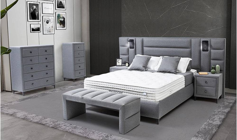 Viscopocket Anka Baza + Başlık + Yatak Baza Setleri