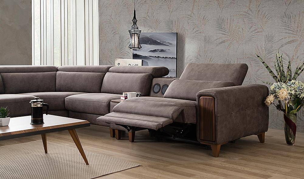 Piazzo Motorlu Köşe Takımı Köşe Koltuk