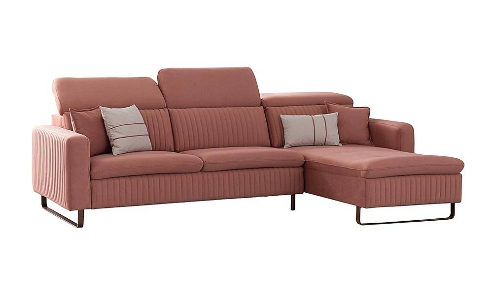Micro Motorlu Köşe Takımı - Pembe Köşe Koltuk