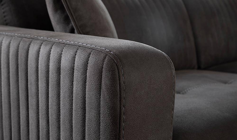 Micro Motorlu Köşe Takımı - Antrasit Köşe Koltuk