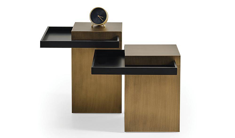 Sierra Orta Sehpa Seti - Siyah Sehpa ve Aksesuar