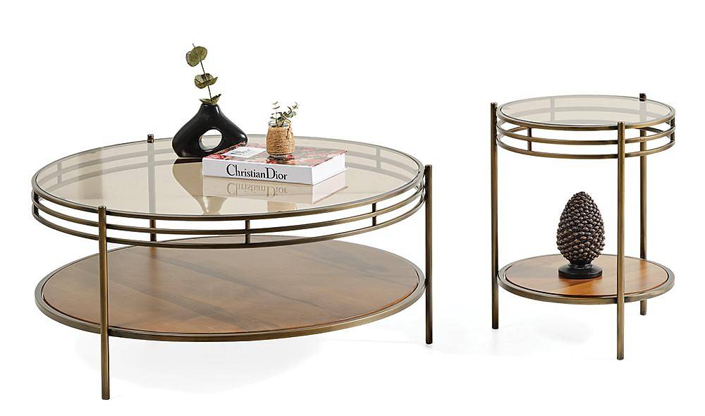 Pretty Orta Sehpa Seti - Gold Sehpa ve Aksesuar