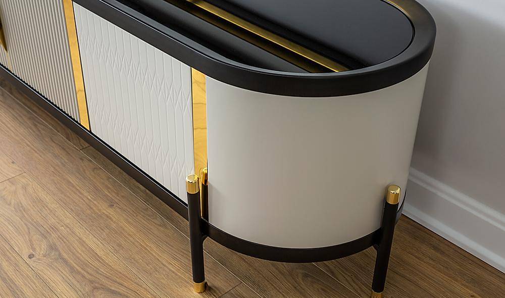 Leaf Tv Ünitesi - Siyah TV Ünitesi