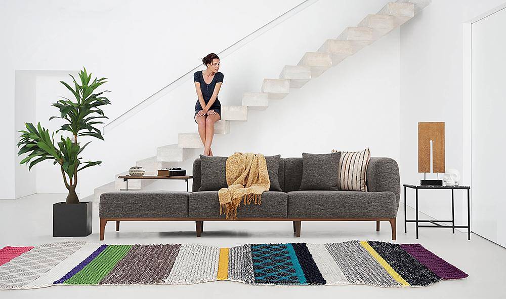 Balat Köşe Takımı - Gri Köşe Koltuk