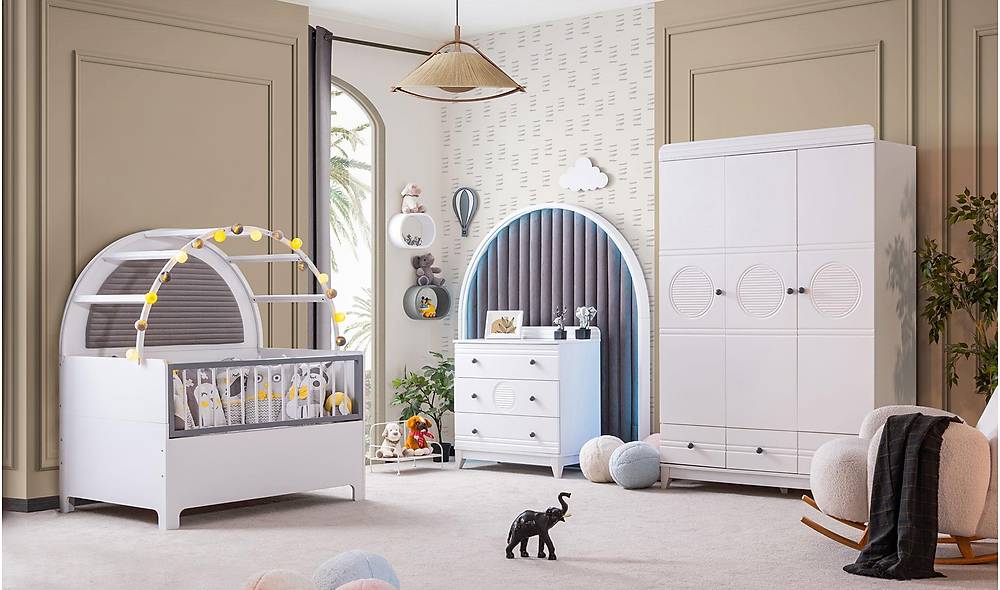 Momo Bebek Odası - Gri Genç Odası