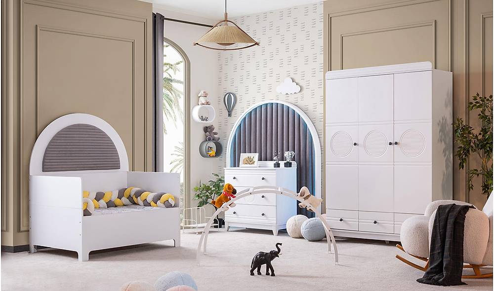 Momo Bebek Odası - Gri Genç Odası