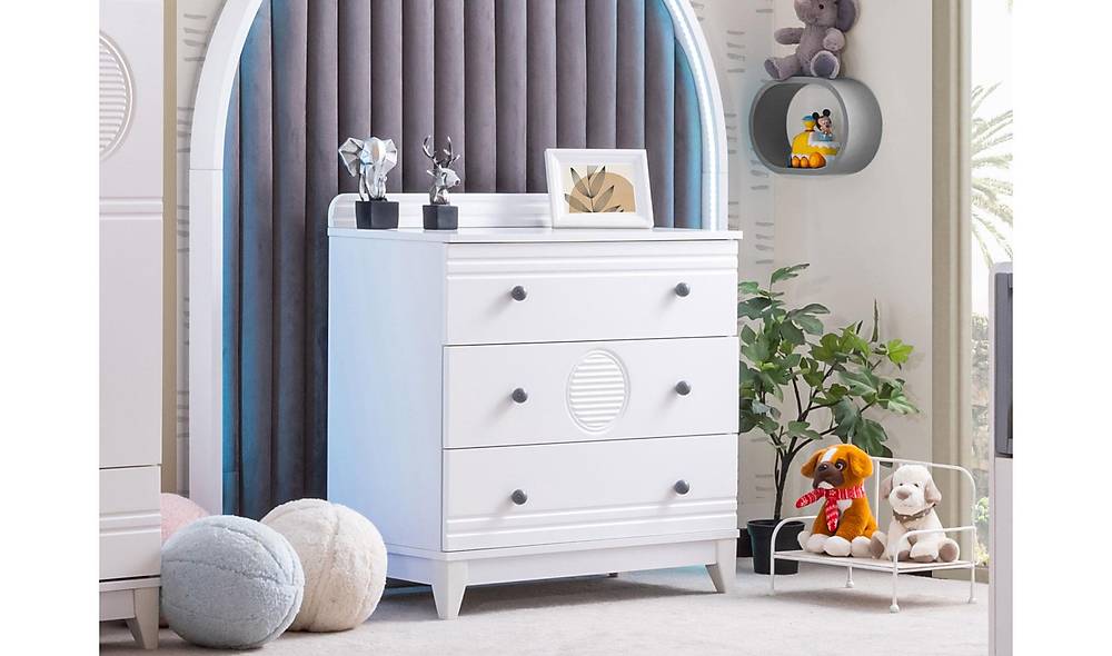 Momo Bebek Odası - Gri Genç Odası